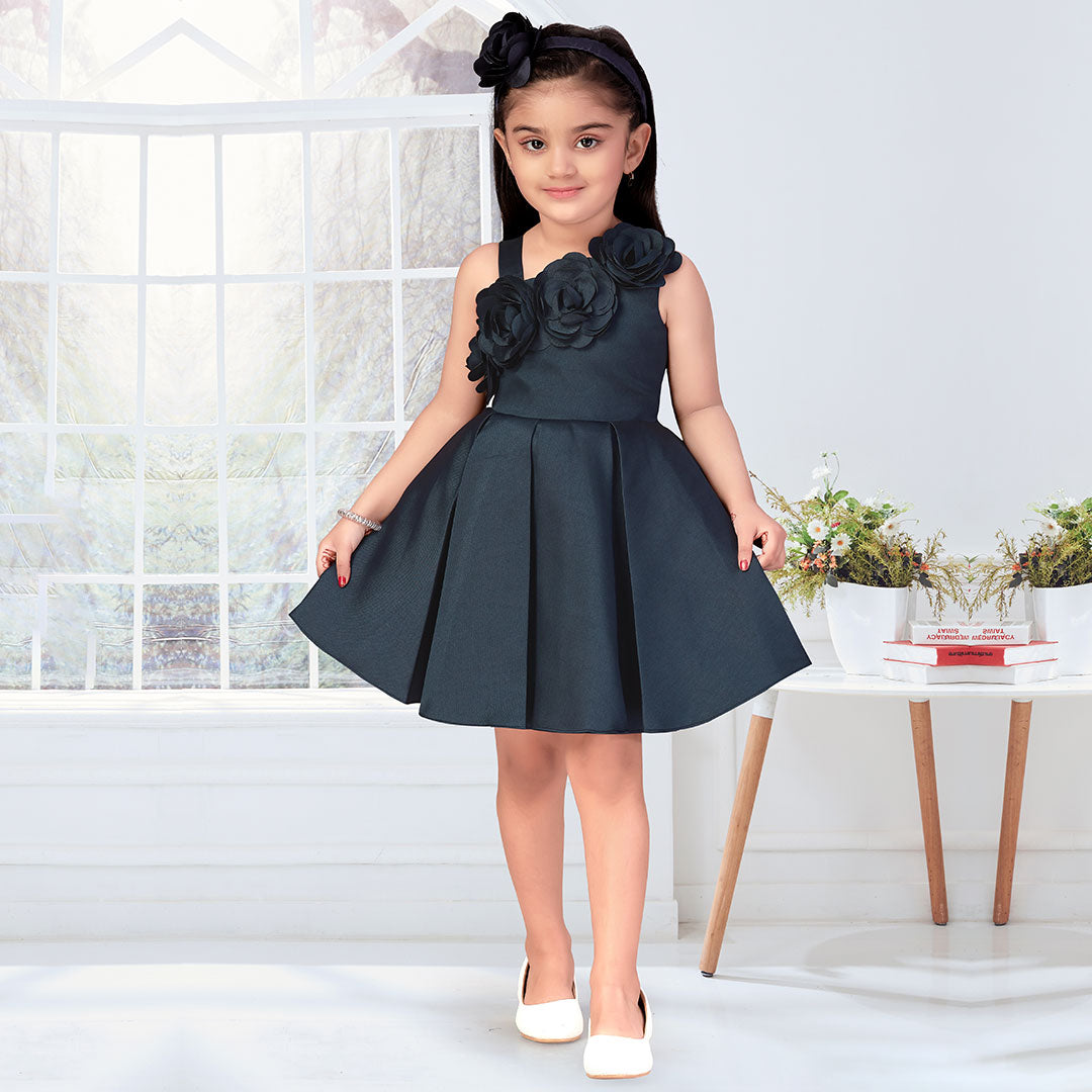 A brilliantly designed long formal dress for little girls